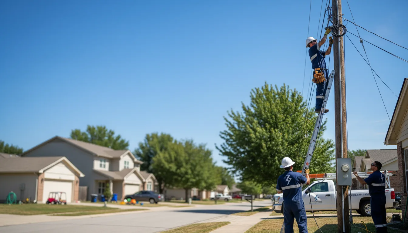 Residential electrician providing installation services in Mehama, OR